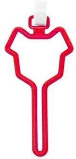 Uplifted Goods Universal Hands Free Pet Waste Carrier Clip red