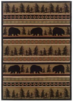 Style Haven Hearthstone Lodge Black/ Beige Area Rug