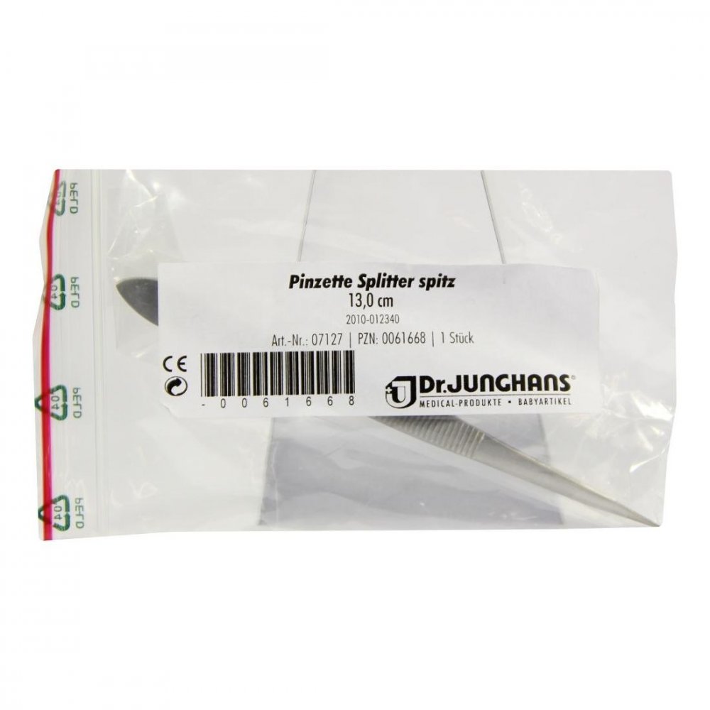 Dr. Junghans Medical GmbH Pinzette Splitter spitz 13 cm 00061668