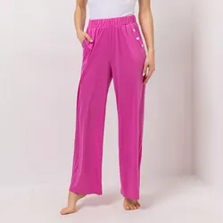 JERYMOOD HOMEWEAR Hose Eingriffstaschen mit Nietendetails Rundumdehnbund