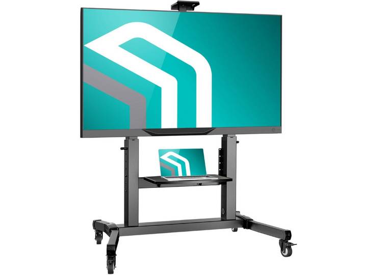 ONKRON TV-Ständer ONKRON 50 -100 , 120 kg max, VESA 1000x600, TS1991-B, (bis 100,00 Zoll, TV Ständer, TV Ständer, Neigung von Bildschirm von -5 bis zu 5 Grad, 75 mm Räder)