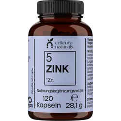 Cellcura Naturals Zink 25mg Hochdosiert Vegan 120 ST