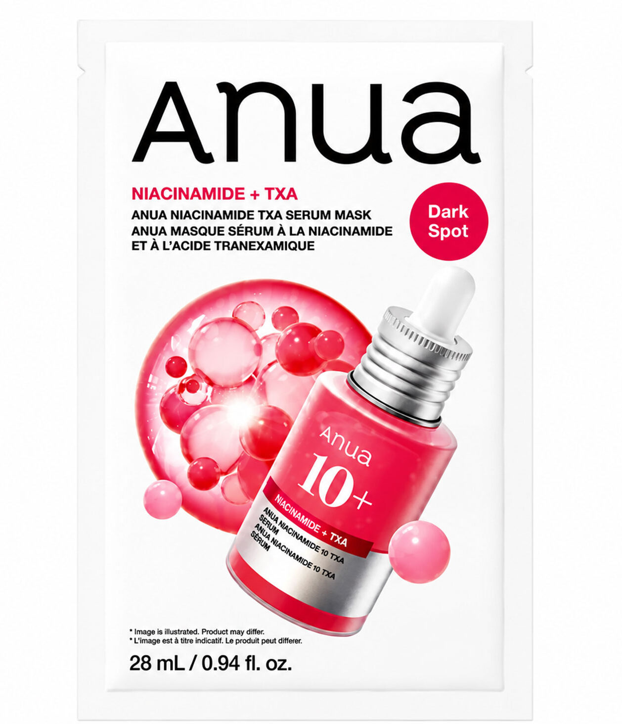 ANUA Niacinamide + TXA Serum Sheet Mask 28ml