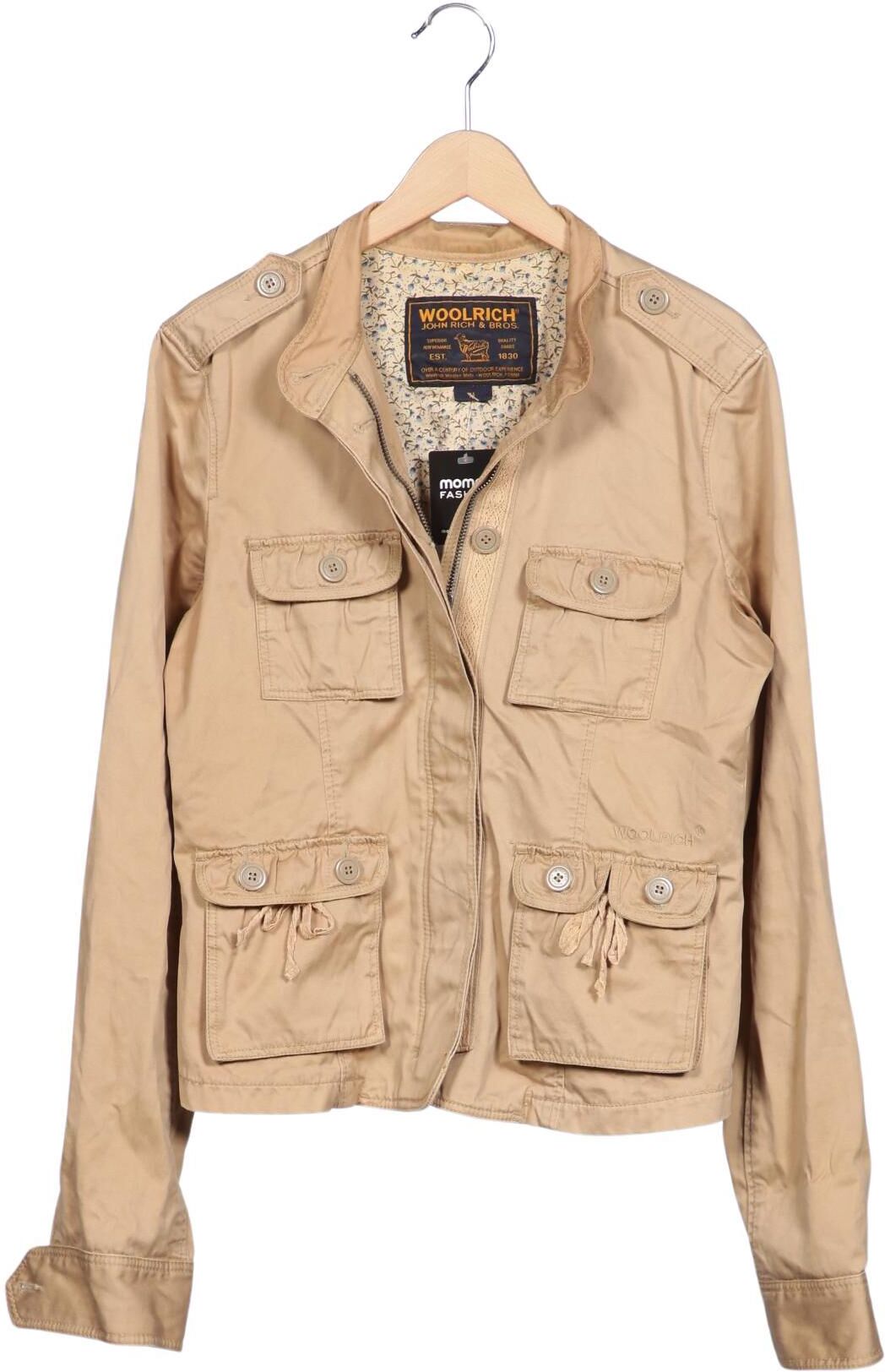 Woolrich Damen Jacke, Beige, Gr. M, Baumwolle - Second Hand