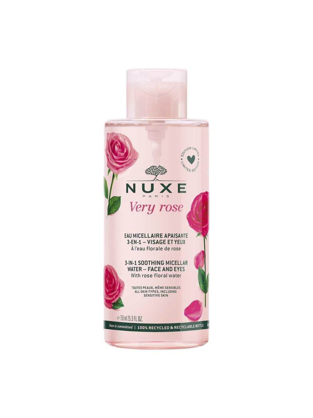 Nuxe Very Rose Cleansing Micellar Water For Al