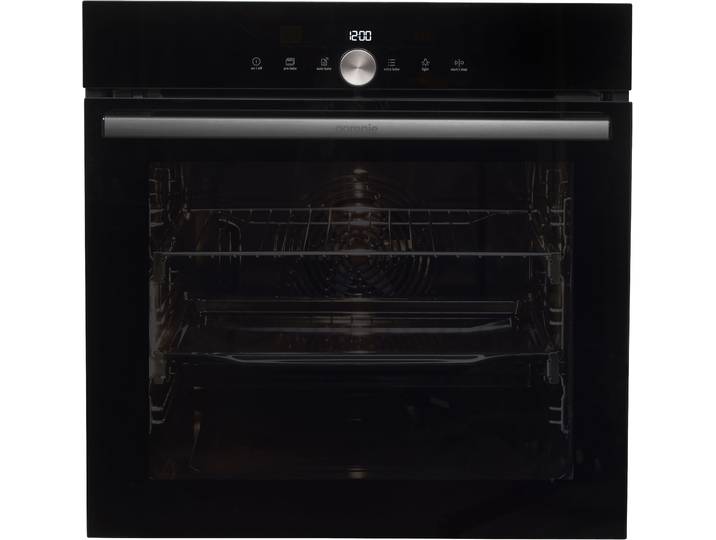 GORENJE Pyrolyse Backofen BPS 6747 A09DBGOT , Energieeffizienz: A+, schwarz, B:59,5cm H:59,5cm T:56,4cm, Backöfen, Pyrolyse: Selbstreinigung durch hohe Hitze ohne Chemie, Pyrolyse Backofen