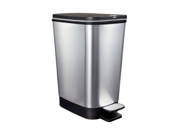 KIS Abfalleimer Chic Silber 25 l 27 x 41 x 45 cm