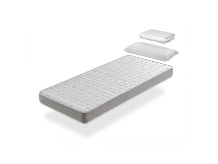 Pack Matelas 80X160 APOLO LIT ENFANT Epaisseur 14 CM + 1 Oreiller a memoire 80x35 + 1 Protege matelas 80x160