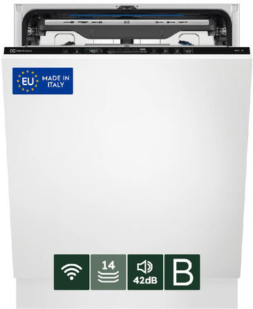 Electrolux Lavastoviglie Incasso 60 Cm - Int. Totale 14 Coperti Classe B 42 Dba MADE IN ITALY EES68520W