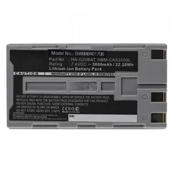 Akku für Casio DT-X30, DT-X30G, IT-9000, Hioki LR8510, LR8511, wie FJ50L1-G, HA-G20BAT, 7,4 V, 3 Ah