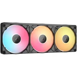 Corsair RX II RGB-Serie, iCUE LINK RX360 II Unified Frame RGB, 360-mm-RGB-Lüfter, Dreifach-Lüfter (120 mm, 3x), PC Lüfter, Schwarz