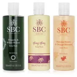 SBC Manuka Honey, Ylang-Ylang, Propolis & White Willow Body Wash Trio 3x300ml