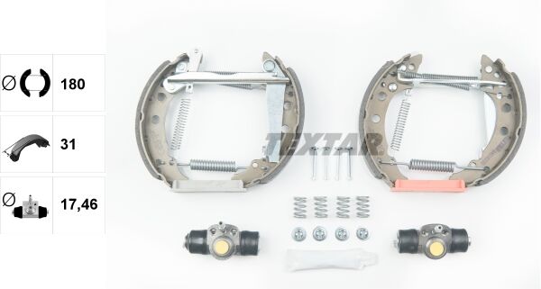 Textar Bremsbackensatz Shoe Kit Pro 84018200 Für Vw Skoda Audi Seat