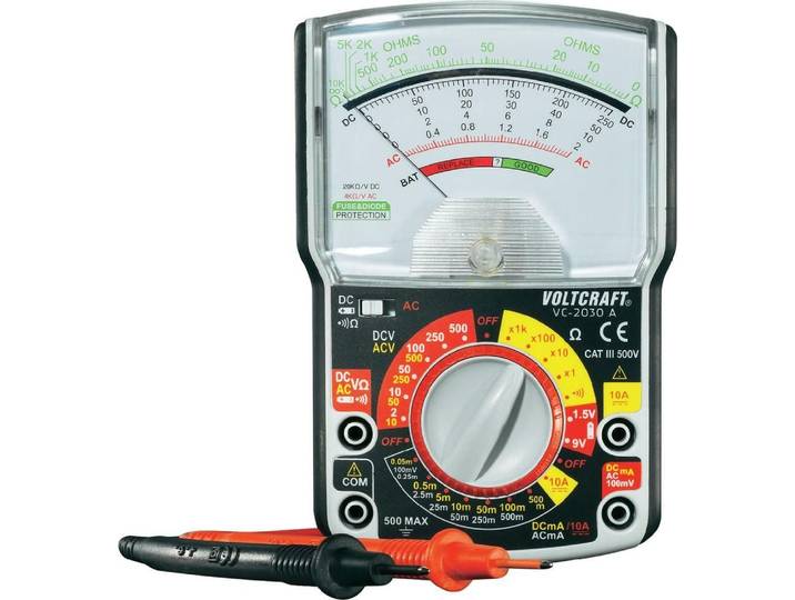 VOLTCRAFT VC-2030A Hand-Multimeter analog CAT III 500 V (VC-2030A)