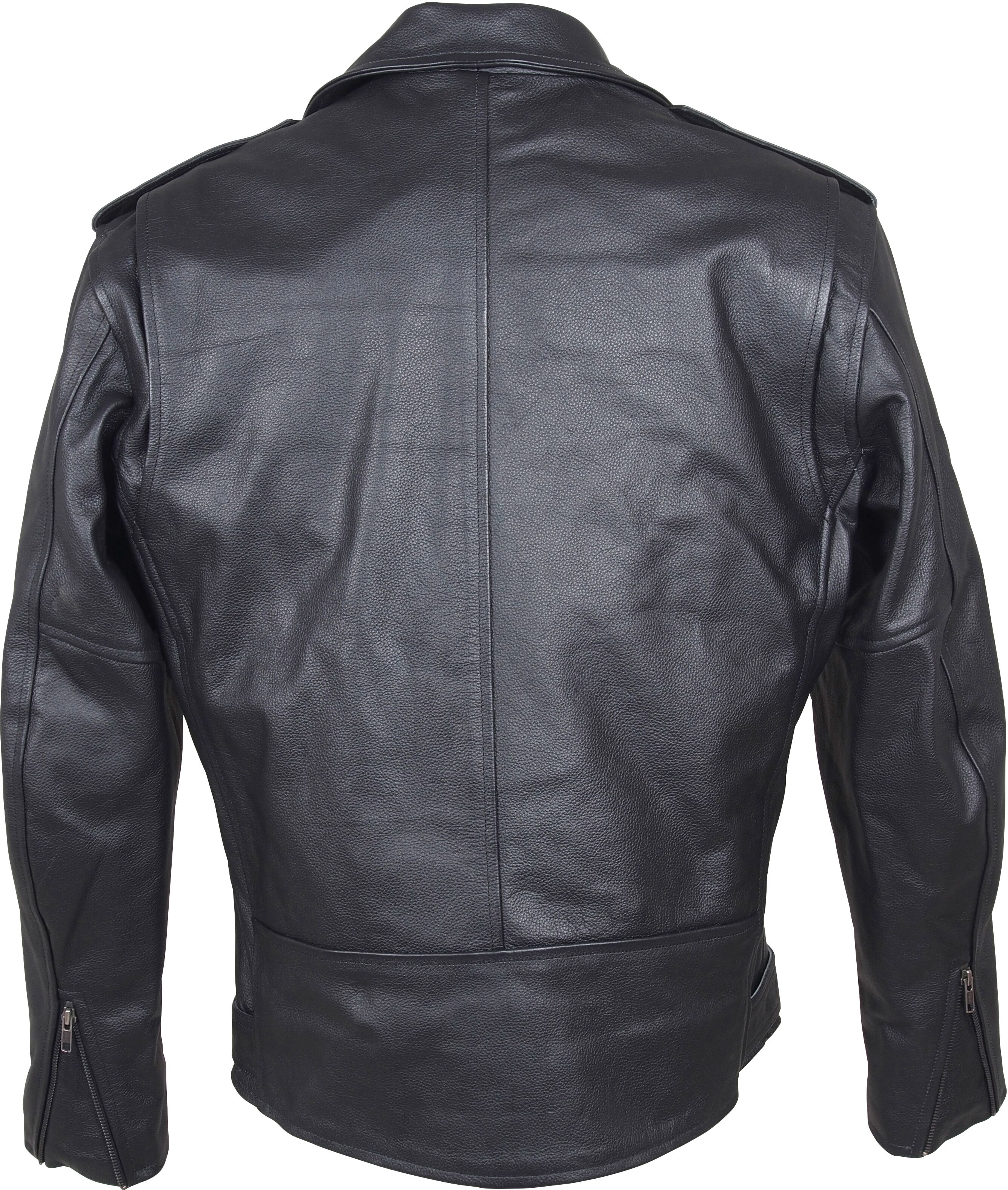 Motorradjacke ROLEFF "RO 666" Gr. XXL, schwarz, Jacken, XXL, Obermaterial: 100% Büffelleder. Innenfutter: 100% Polyester, Motorradjacke, 6 Taschen