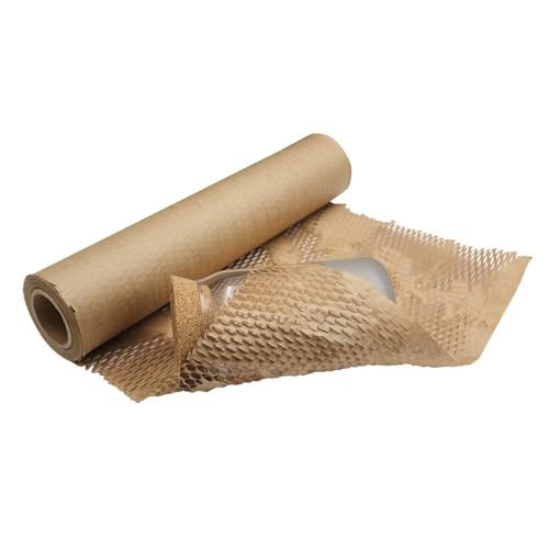 Pack and Move Honingraatpapier Bruin, Rol Verpakkingsmateriaal Ø 0,4 m x 25 m