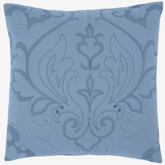 Amelia Square Pillow by BrylaneHome in Ashley Blue