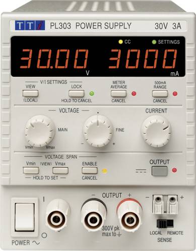 Aim TTi PL303 Labornetzgerät, einstellbar 0 - 30 0 - 3A 90W Anzahl Ausgänge 1 x