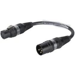SOMMER CABLE Adapterkabel 3pol XLR(M)/5pol XLR(F) sw