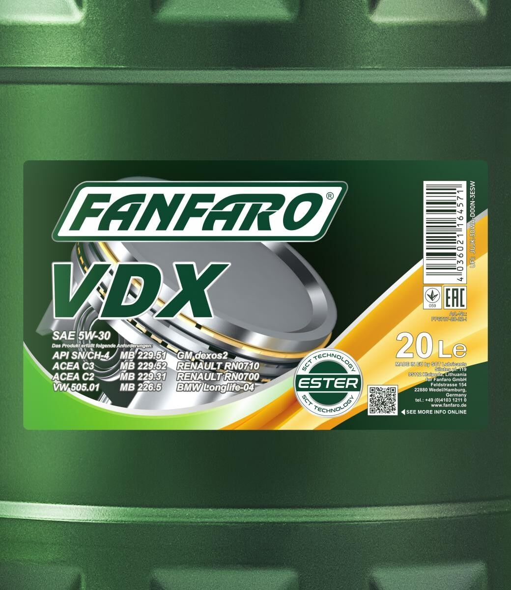 FANFARO FF6707-20 Moottoriöljy