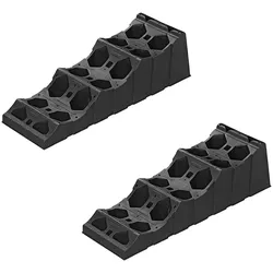 ProPlus 361566 2 Stück Ausgleichskeile XL Schwarz inklusive Aufbewahrungstasche