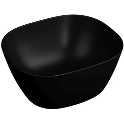 VitrA Plural Aufsatzschale hoch rechteckig 45 x 38 x 22 cm Sanitärkeramik Schwarz,7811B483-0016 7811B483-0016