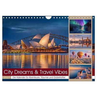 City Dreams & Travel Vibes (Wandkalender 2027 DIN A4 quer), CALVENDO Monatskalender