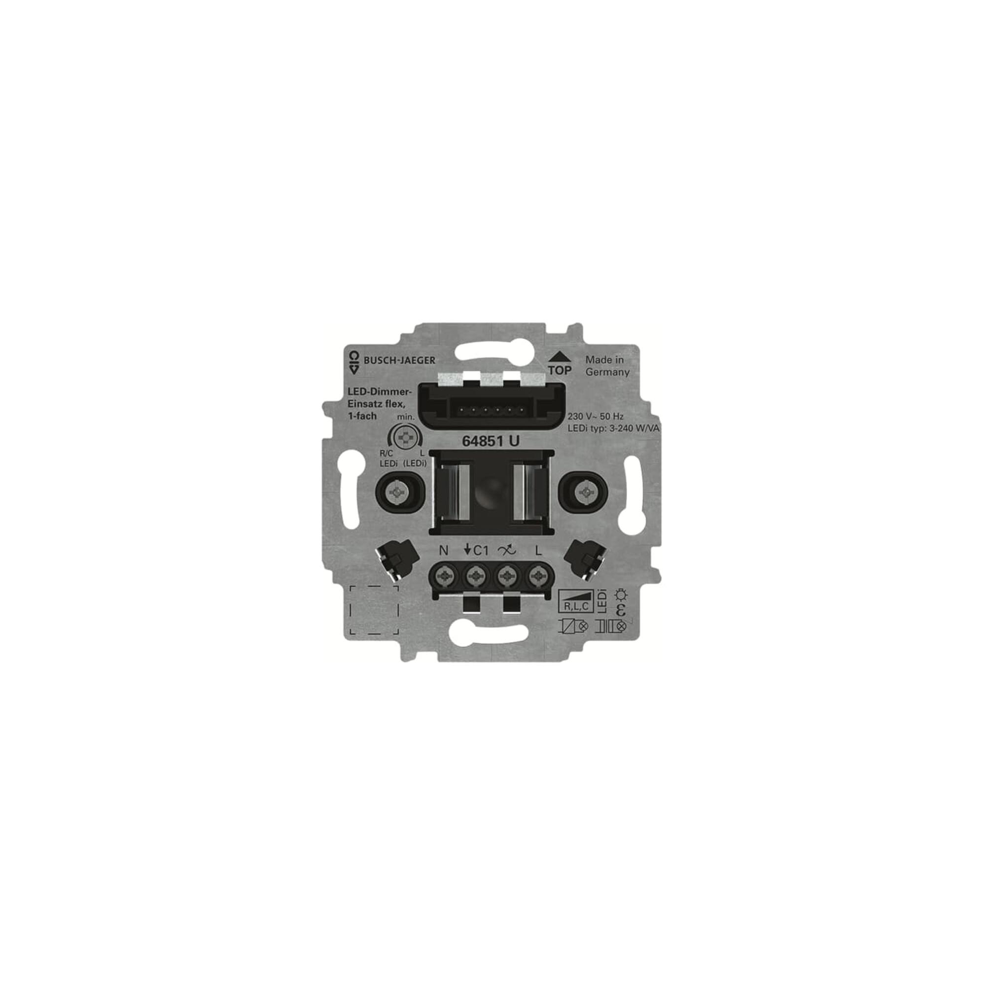 Busch-Jaeger LED-Tastdimmer-Einsatz flex 64851 U (2CKA006500A0012)