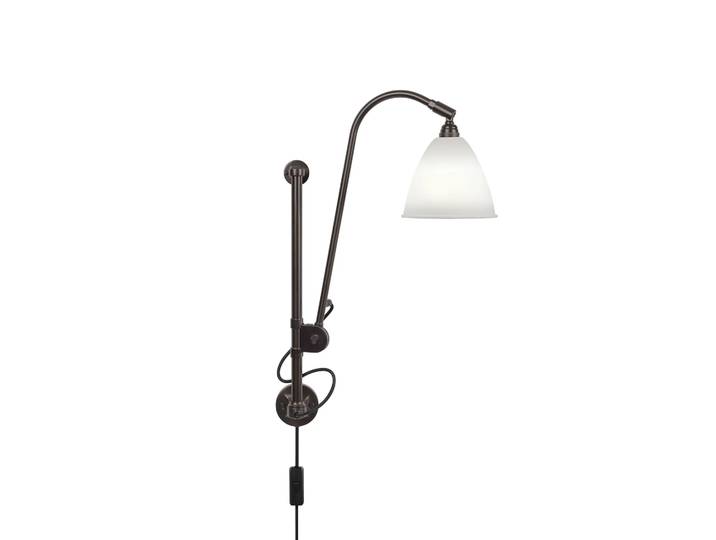GUBI Bestlite BL5 Wandleuchte Bone China-schwarz
