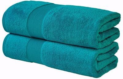 Fabstyles Luxury Large Bath Sheet 35 by 70 Inches Set of 2