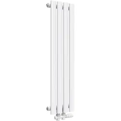Emke Heizkörper, Ovaler Heizkörper, Weiss 90x24cm 266W Einlagig, Heizkörper, Weiss