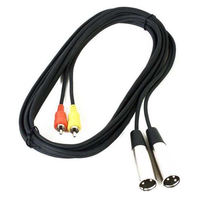 Antoc 2x Cinch / 2x XLR 3 Meter (3 m, Cinch Kabel) (2741856)
