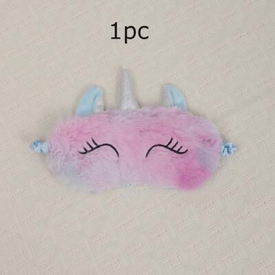 Smart Shopping Spot Cartoon Unicorn Anime Sleeping Mask Cute Blindfold For Kids, Travel Sleep Eye Band, Perfect Gift For Rest & Relaxation blue