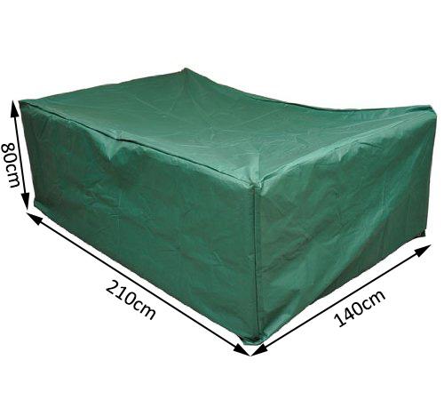 Outsunny Telo di Copertura per Mobili da Giardino Verde Scuro 210x140x80cm