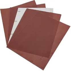 Schleifpapier Bogen Aluminiumoxid 15er Set Rot P220 P240 P320 C-Papier für effizienten Feinschliff
