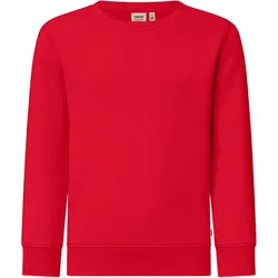 Kinder Sweatshirt Bio-Baumwolle "541" - 122/128 - Rot
