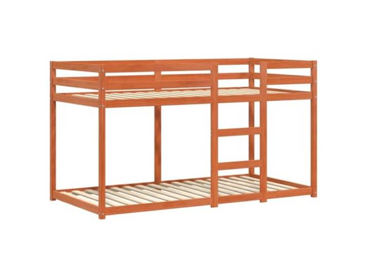 vidaXL Etagenbett Wachsbraun 90x190 cm Massivholz Kiefer