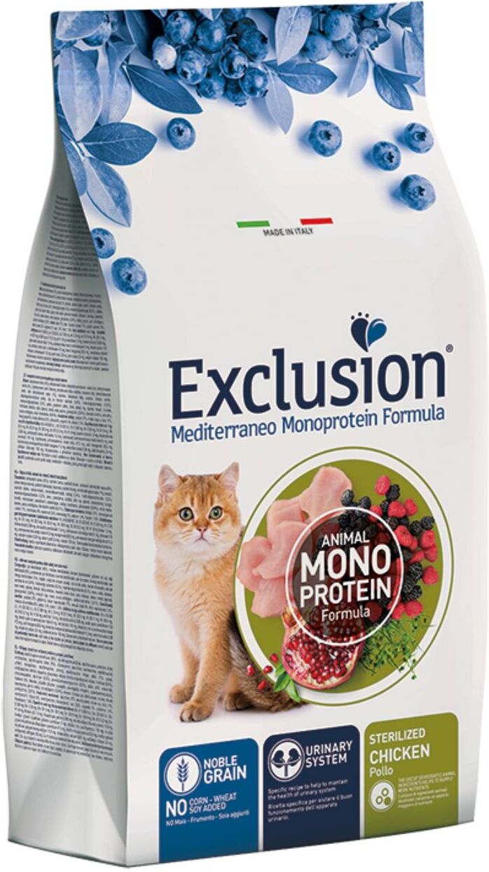 Exclusion Mediterraneo Cat Sterilized Pollo per Gatti Sterilizzati 1,5 Kg