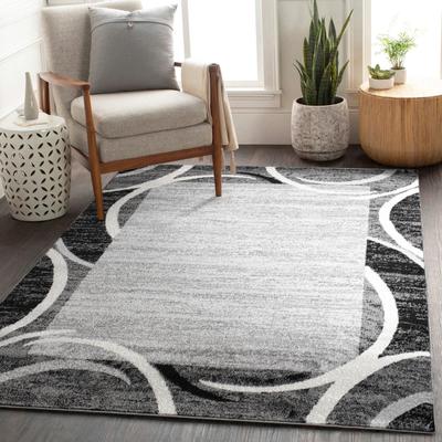 Paco Home Modern Area Rug for Living Room Classic Design with Border