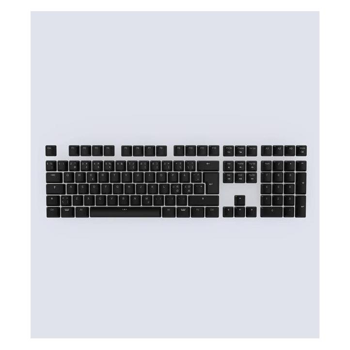 Wooting ABS Keycaps - Nordic (ISO) - Keycaps - Nordisk - Sort (KC1-NR1-ASL-BK1)