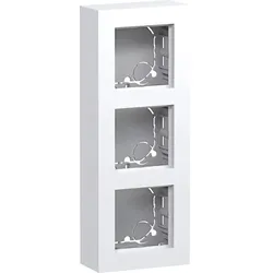 Hager WAD8311WG Gehäuse 3fach, flache Ausführung, AP, A.8, lichtweiß glänzend