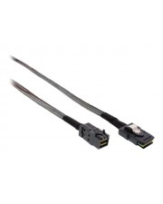 InLine Internes SAS-Kabel mit Sidebands gerade durchgeführt 4-Lane 4x Mini SAS HD SFF-8643 bis 36 PIN 4iMini MultiLane 50 cm Schwarz (27628A)