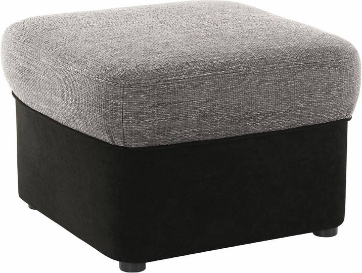 DOMO collection Polsterhocker SARAFINA 61x61 cm, hochwertig und komfortabel