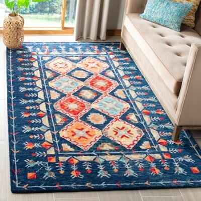 SAFAVIEH Handmade Aspen Leona Boho Tribal Wool Rug