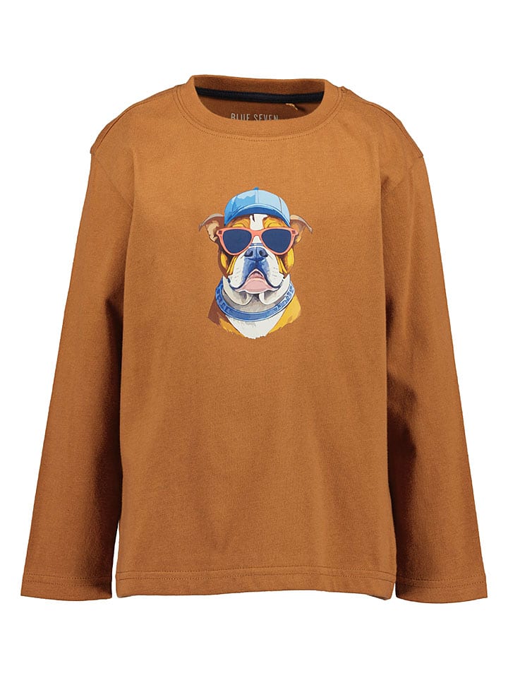 Blue Seven Longsleeve in Camel - 110