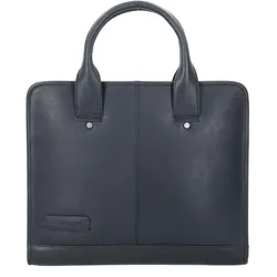 Plevier Navigator Aktentasche Leder 34 cm, Notebooktasche, Schwarz
