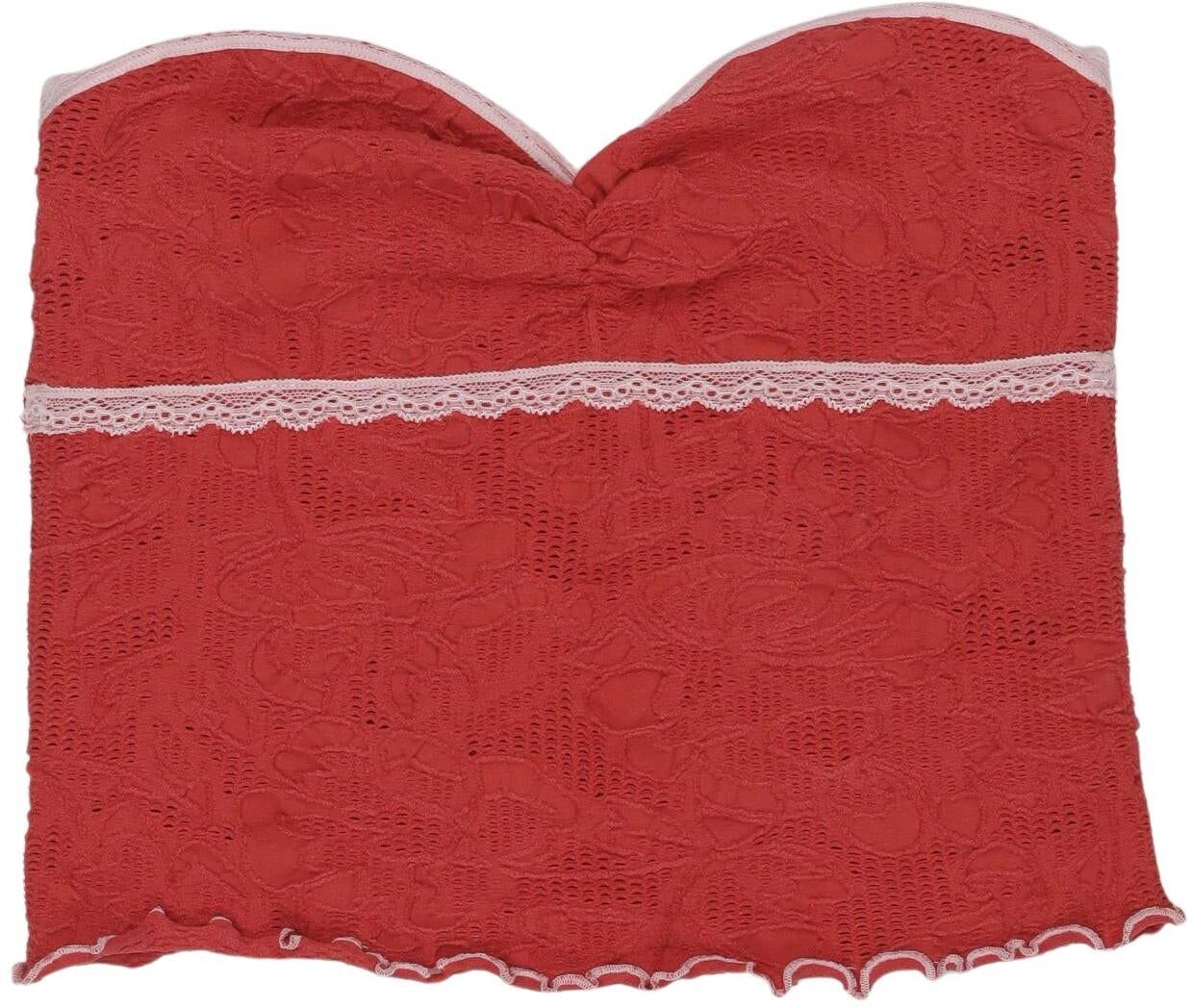 Urban Outfitters Damen Top, Rot, Gr. XS, kein / Etikett - Second Hand