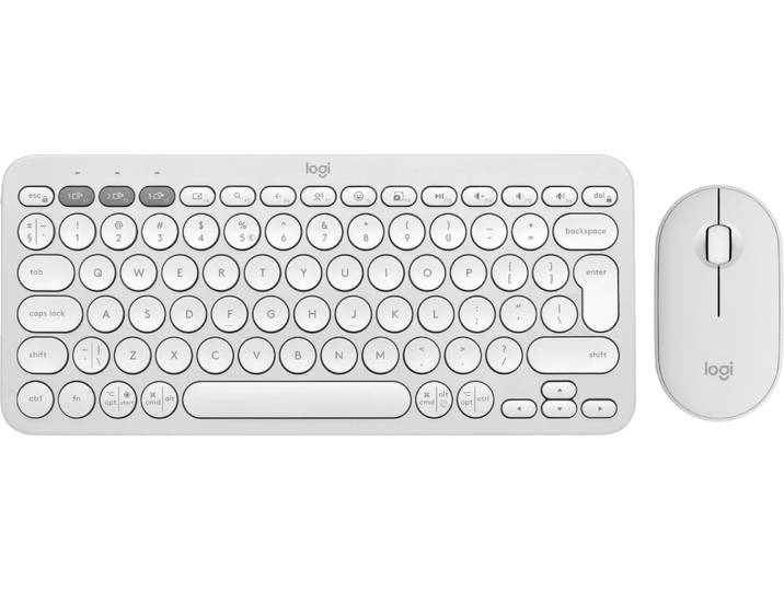 Logitech Pebble 2 Combo Qwerty Wit