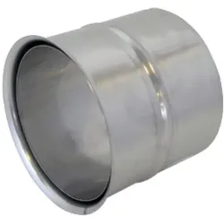 Bertrams VLE-Plus Wandfutter 19WFD130M Ø 130mmx0,6mm, doppelt, Edelstahl 1.4301