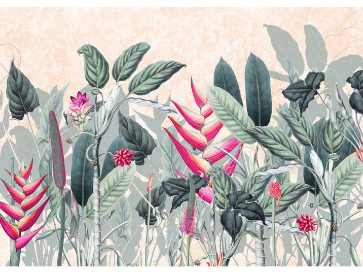 Fotobehang - Soft Jungle 350x250cm - Vliesbehang